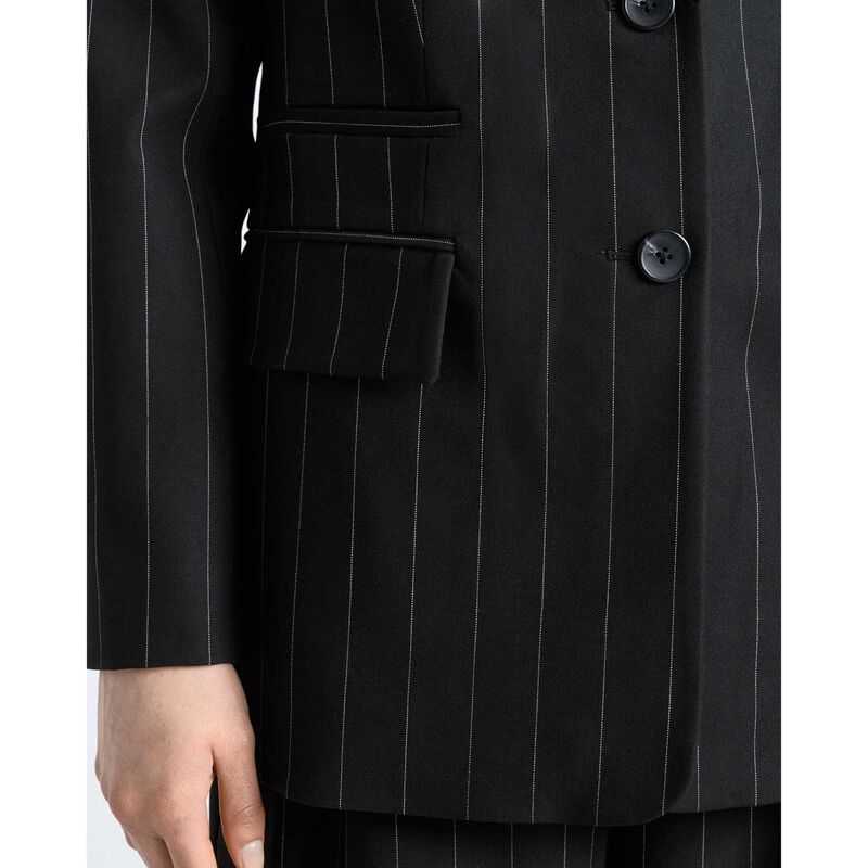 Cue Pinstripe Boyfriend Blazer image number 2